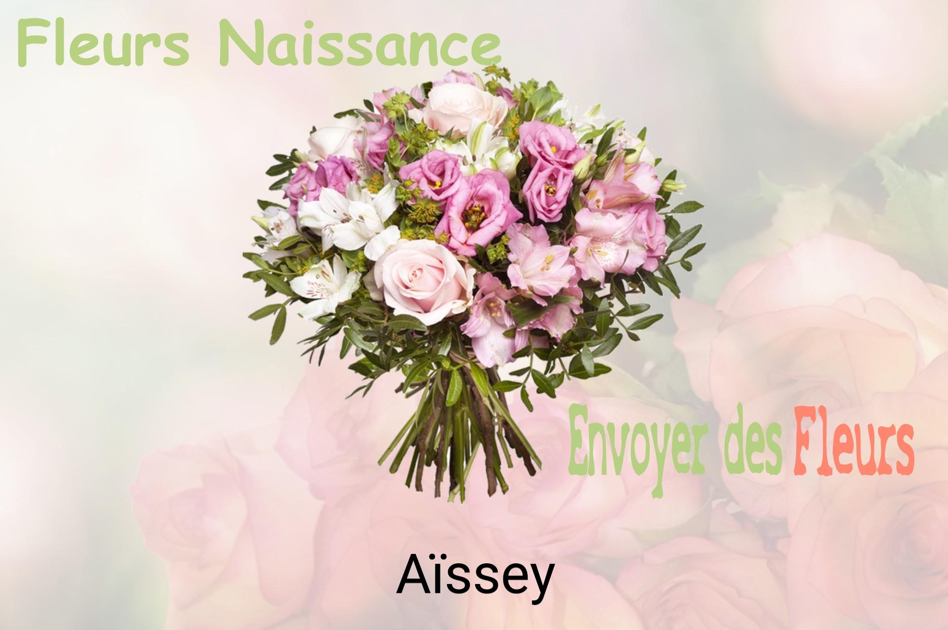 Bouquet de fleurs de naissance livré à Aïssey